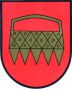Das Wappen von Kemme zeigt einen goldenen Kamm auf rotem Grund, wie ihn Bernward von Kemme im Jahr 1265 in seinem Siegel führte.