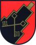 Das Wappen des Dorfes Schellerten zeigt auf rotem Grund - nach dem Vorbild des Wappens der Familie von Harlessem - einen schwarzen Treppengiebel und - in Anlehnung an den Schlüssel im Schellerter Kirchensiegel - zwei gekreuzte goldene Schlüssel.