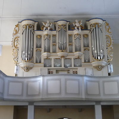 Orgelprospekt in der St.-Petri-Kirche in Schellerten