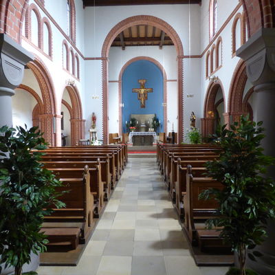 Innenraum der Klosterkirche St. Johannes der Täufer in Ottbergen