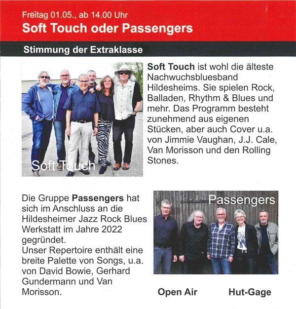 Soft Touch oder Passengers 