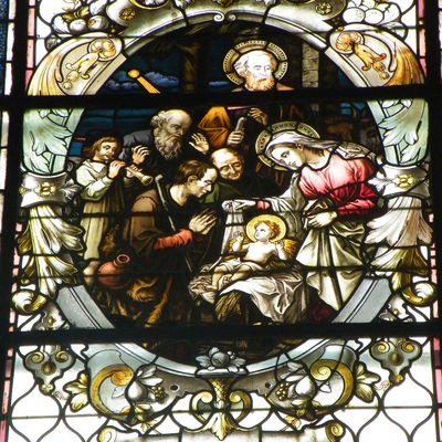 Fenster "Christi Geburt" in der Kirche St. Stephanus in Dinklar