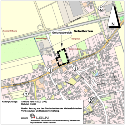 Lageplan zum Bebauungsplan Nr. 10-13 "Argentum Berliner Straße"