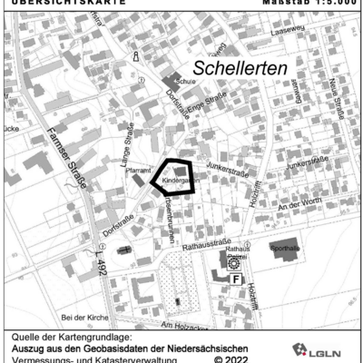 Übersichtskarte zum Bebauungsplan 10-05 "Schellerten-Süd/B", 3. Änderung